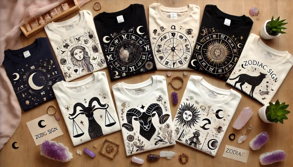 Types of Zodiac Sign T-Shirts